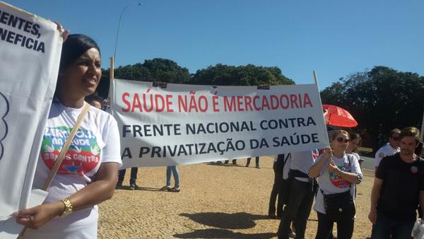 Ato Contra as Organizações Sociais